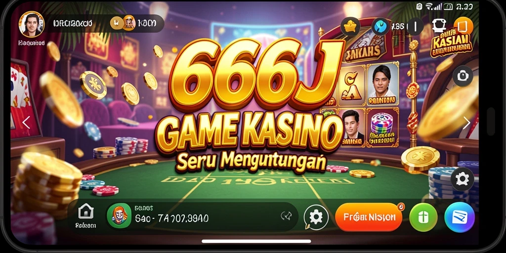 Screenshot gameplay Kasino 666J yang menarik dan mendebarkan.