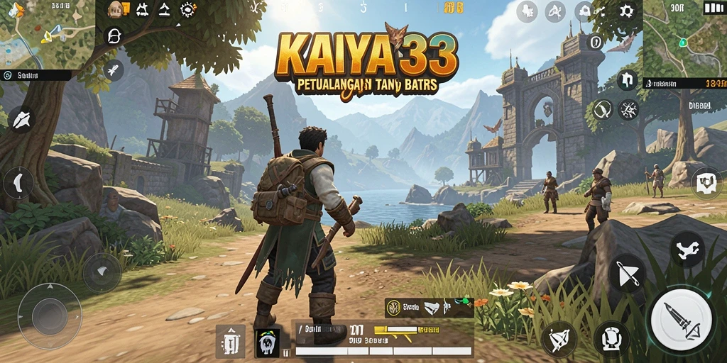 Tampilan gameplay KAYA33 yang menakjubkan di dunia terbuka.