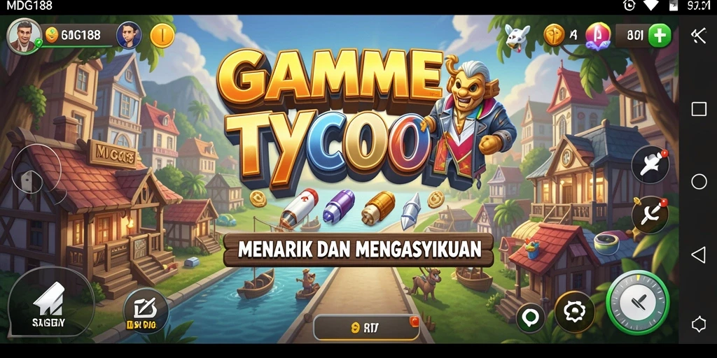 Tampilan gameplay MDG188 yang menawan dalam membangun empire bisnis.