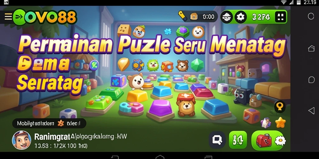 Gameplay OVO88 yang menantang dalam bentuk Puzzle.