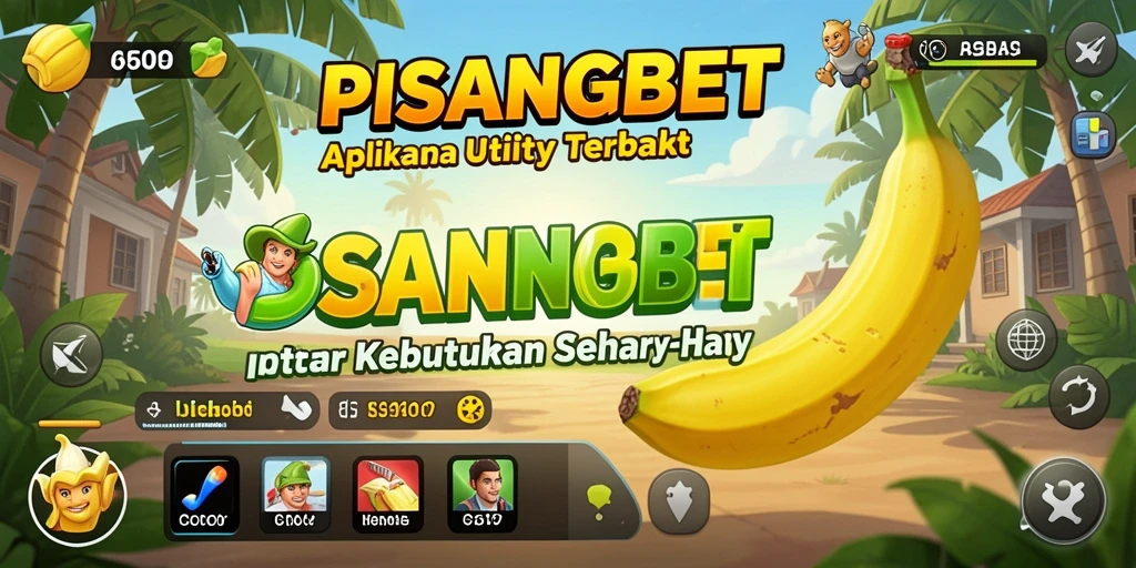 Screenshot PISANGBET menampilkan antarmuka aplikasi yang menarik.